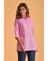 Pink Alternate Striped Tunic (TT040)